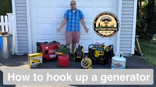 How to hook up a generator to your house or power devices! Must know information