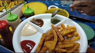 Special Finger Chips Making With Four type Of Sauces | Pakistan Street Food