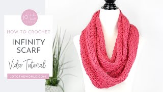 Easy Infinity Scarf Crochet Pattern | Crochet Infinity Scarf for Beginners