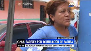 Vecinos de San Martín Porres padecen por acumulación de basura