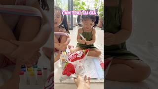 Tưởng tượng cắm trại tại nhà và cái kết yêu thương! | Minh Minh Family #shorts #viral  #trending