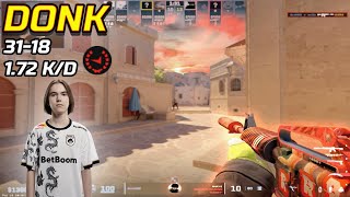 [4K] donk is a BEAST  (31-18) | Faceit Highlights | August 3, 2024 | voice comms