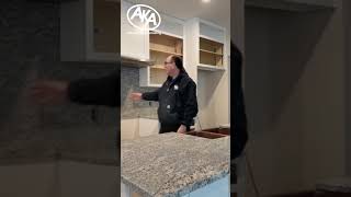 finished full height countertop installation