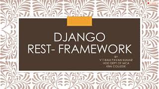 Django REST Framework