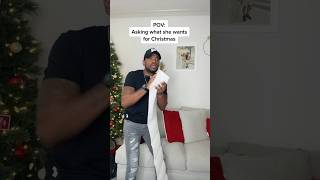 POV: Asking what she wants for Christmas😳😂 #couples #couplescomedy #comedy