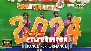 "Hello 2024" | New year celebration | Danc Performance -6 |Montessori High School | Valigonda| TS