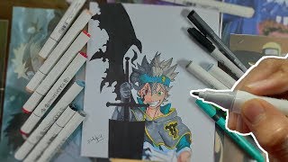 Drawing Asta (Devil Form) -  Black Clover