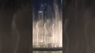 emaar water fountain dancing night view,#dubai #shorts