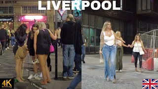 MIDNIGHT IN LIVERPOOL CITY UK NIGHTLIFE WALK