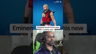 Eminem reacts to his new skin #fortnite #eminem #funny #meme #fortniteclips #shorts #fy #fyp