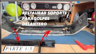 Golf GTI MK2 | CÓMO RESTAURAR SOPORTE de HIERRO PARAGOLPES DELANTERO (parte 1/3) / @liveandcars