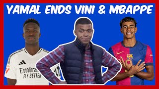 LAMINE YAMAL ENDS MBAPPE & VINI CAREERS | EL CLASSICO REACTION, HIGHLIGHTS