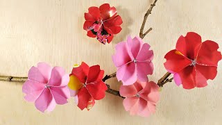 Chinese New Year Decoration Ideas | CNY DIY | Red Packet Flower | Origami Cherry Blossom