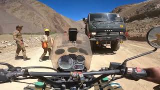 Hanle to leh | bike chain sprocket gone | all India ride 2022| telugu motovlogs