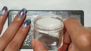 Basic stamping tutorial and review of new Creative Shop Holo Glassy Stamper