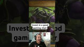 Invest in a good gaming chair #wow #worldofwarcraft #gamingchair #mmo #mmorpg #twitch #discord