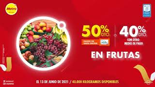 50% de descuento en Frutas