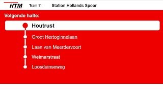 Speciaal! [HTM Tram Den Haag] Omroepen Lijn 11 Scheveningen - Station Hollands Spoor [Kinderstem]