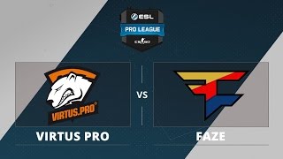 CS:GO - Virtus Pro Vs FaZe || ESL Pro League Season 4 [Train]