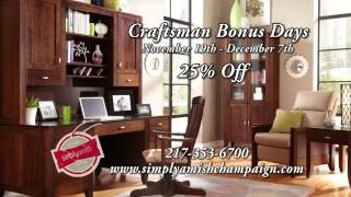 Simply Amish Craftsman Bonus Days Sale