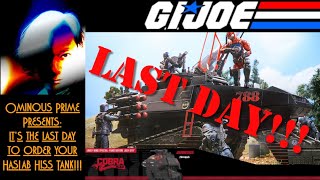 Ominous Prime Presents GI Joe Classifieds HasLab Final Day!!!