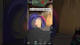 😳 Epic Omen Clutch in Valorant #valorantclips #funnyvalorantmoments Trying to be indian #flexinja