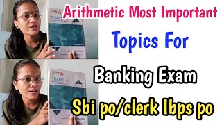 Arithmetic Most Important Topics for bank Exam #bank #sbipo #ibpspo #sbiclerk