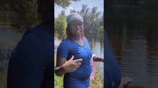 Giving Offering to Spirit at the water. #spirituality #vodou #spiritualawakening #spiritual