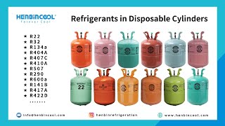 #HENBINCOOL #Refrigerants in Disposable Cylinders