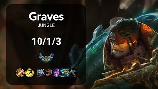 Graves vs Nidalee JUNGLE - KR CHALLENGER Patch 14.22