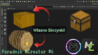 Jak zrobić własne skrzynie w MCreator na minecraft 1.12.2?