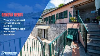 VILLINO IN VENDITA IN LIGURIA VISTA MARE | VILLA IN VENDITA A NERVI