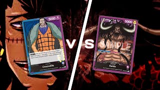 One Piece TCG: Crocodile [Blurple] v. Kaido [Purple] Gameplay commentary!