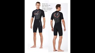 Đồ lặn cho nam - wetsuit-mẫu ngắn tay dày 3mm hiệu Dive & Sail giá rẻ nhất chỉ 750k 0935373725