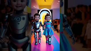 Elon Musk Robots Baby Fashion Show #KidsFashion #RunwayShow #AIArt #YouTubeShorts #베이비패션 #elonmusk