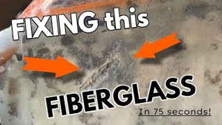 How To Fix Fiberglass Cracks in 75 seconds!