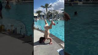 Dancing in Speedo at Vegas Pool!