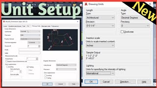 How to setup unit in AutoCAD.sarc tech