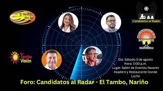 Candidatos al Radar: El Tambo, Nariño