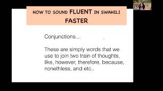 HOW TO SOUND FLUENT IN SWAHILI FASTER