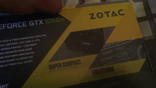 Zotac Gtx 1050ti 4gb Gddr5 Mini Unboxing(test and review will eventually be on way!)