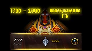 450 Hpal 1700 - 2k Arena Montage - UNDER GEARED AS F*CK (No Coms were used) - 8.3 bfa PvP