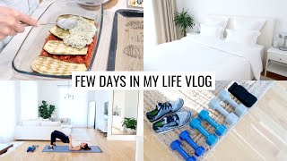 VLOG | New Workout Routine, Eggplant Lasagna & Bedroom Update | Annie Jaffrey