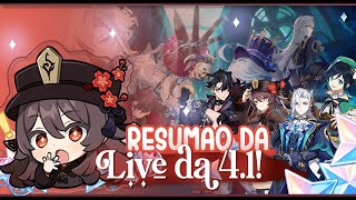 20 DESEJOS GRÁTIS? RESUMAO DA LIVE DA 4.1! | Genshin Impact