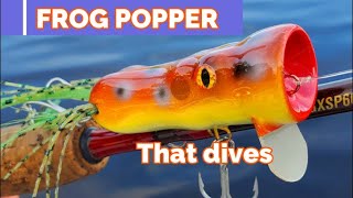 Making a Frog Popper that Dives   #frogpopper  #bassfrog