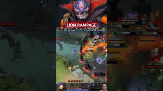 Crazy Lion RAMPAGE !!! #dota2short #shotrs #dota2 #lion #rampage