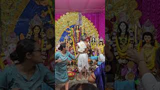 মা দুর্গার সন্ধি পুজোর আরতি | Aarti of Sandhi Puja of Maa Durga #shorts #durgapuja