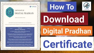 How To Download Digital Pradhan Certificate | Paynearby | Aadhar ATM | Yes Bank | Earnwithme