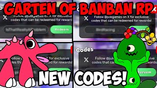 GARTEN OF BANBAN RP CODES ROBLOX! (NEW) 🐸👑🐓