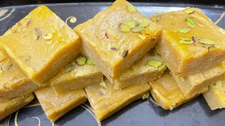 कम घी में बनायें मूँग दाल बर्फ़ी चिपके बिना  #marwadirasoi | Hindustani Kitchen by Seema